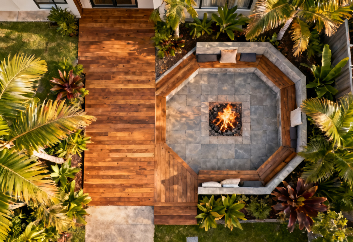 Fire pit installation