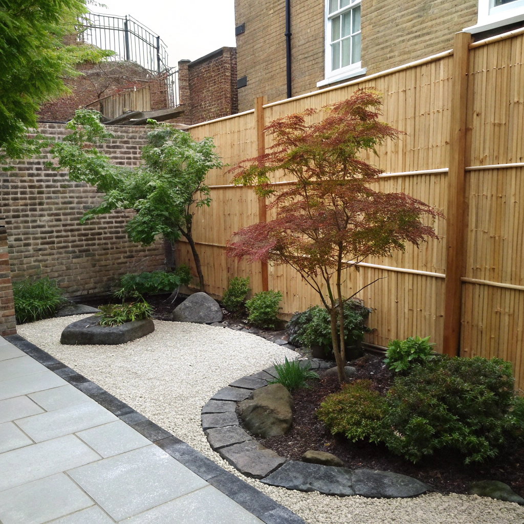 Japanese courtyard garden design in inner-city Newcastle property