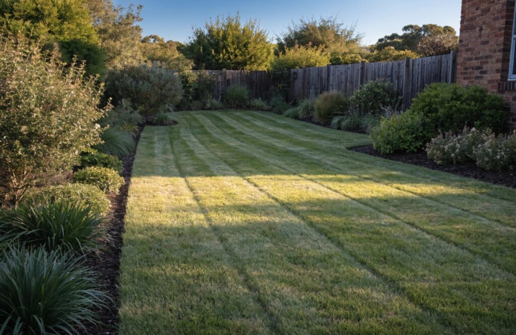 Landscaping services Cessnock — well-maintained backyard lawn